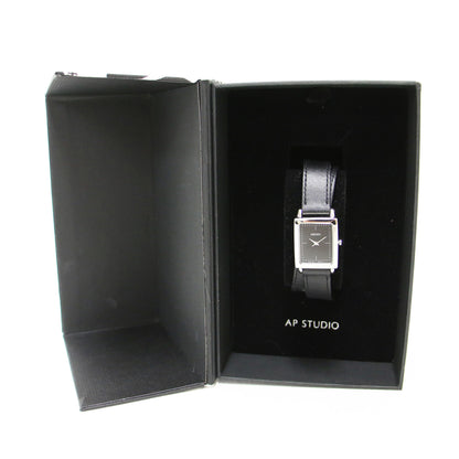 Seiko Ap Studio X Hirob Exclusive Women'S Square Watch With Leather And Double Strap