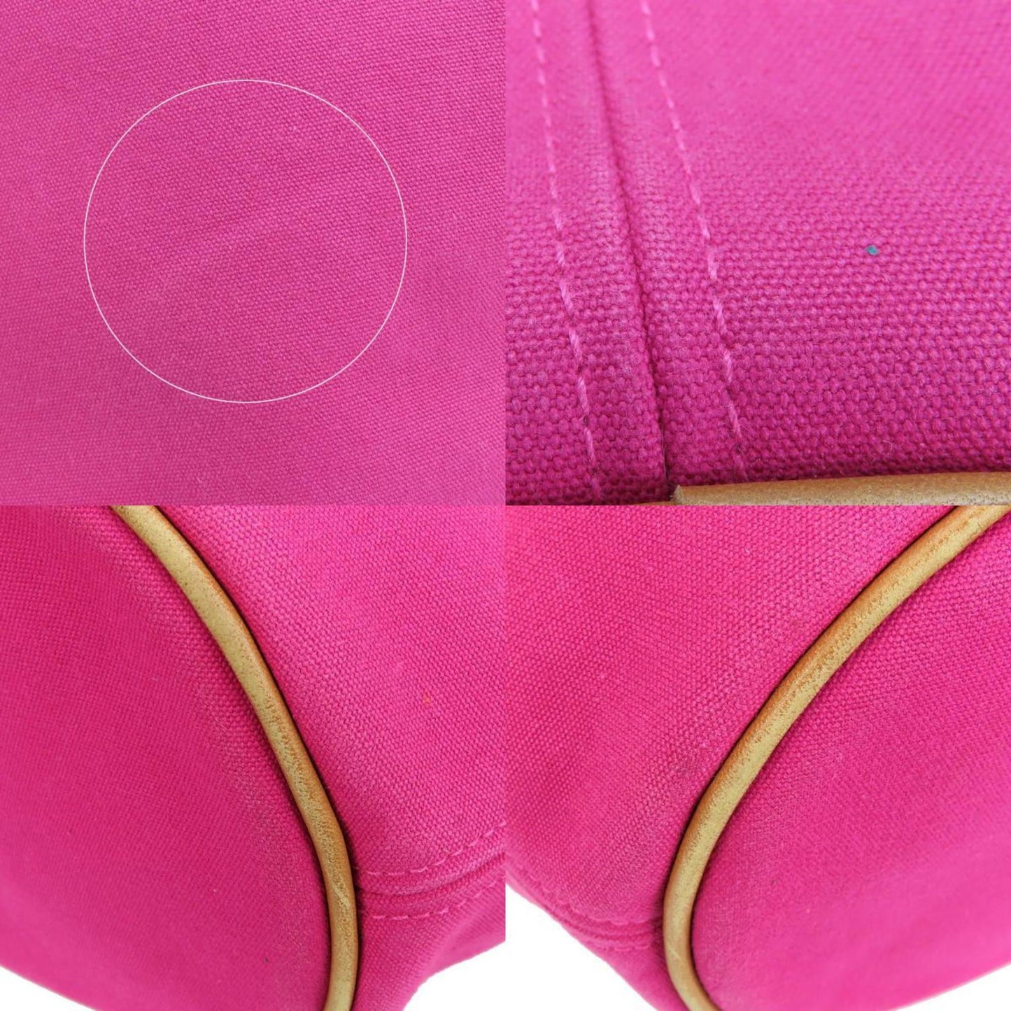 Hermes Tote Bag Panier De Plage Mm Canvas Hot Pink