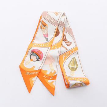 Hermes Twilly Funny Ice Cream Scarf Silk