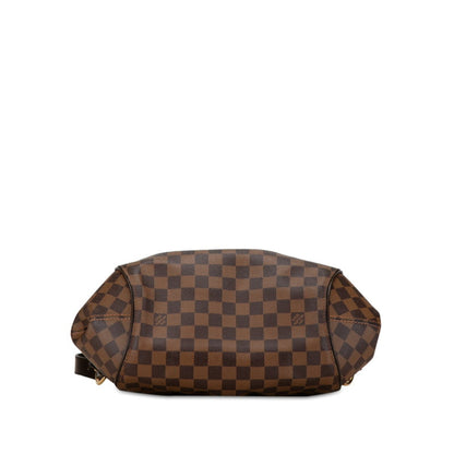 Louis Vuitton Damier Sistine Mm Shoulder Bag N41541 Brown Pvc Leather