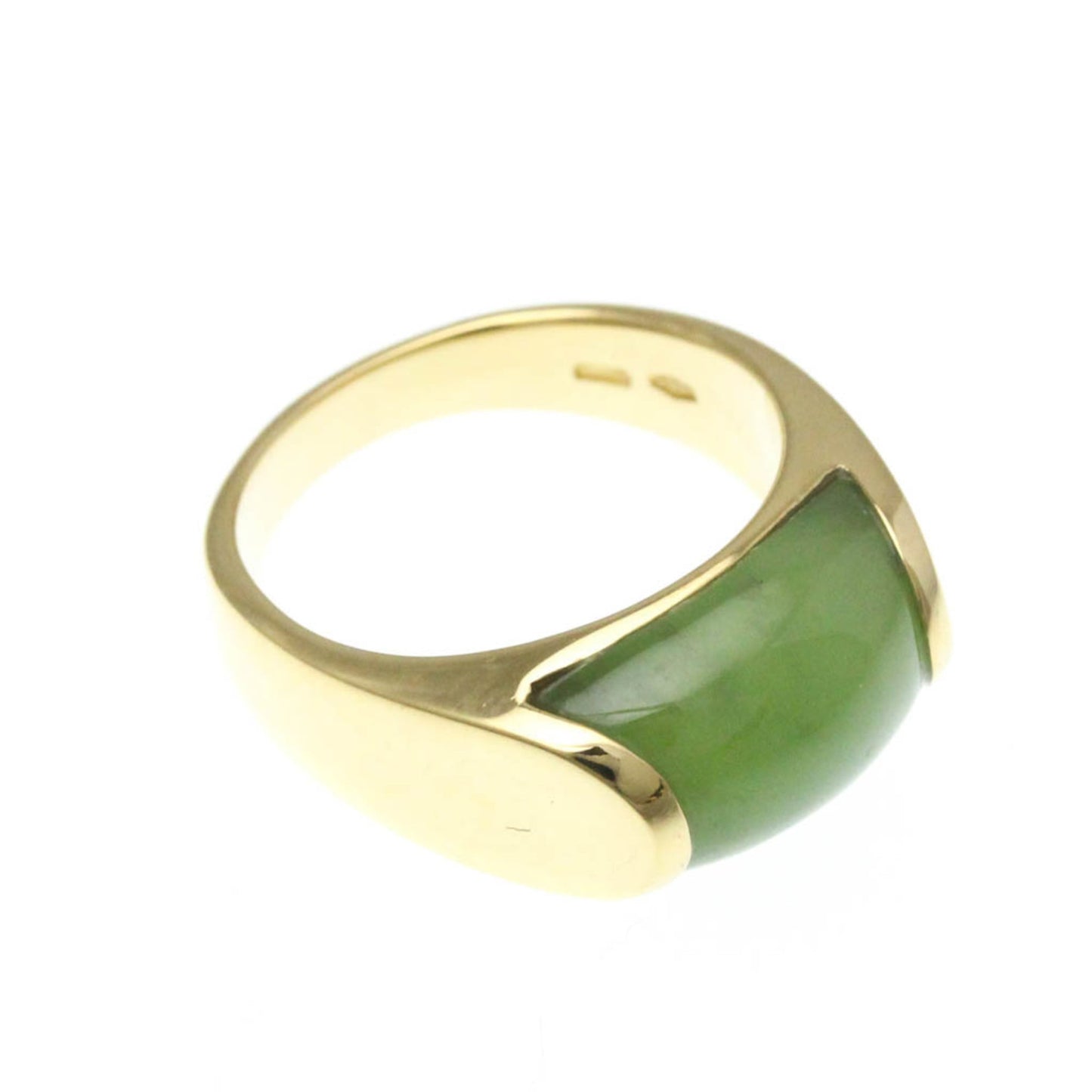 Bvlgari Tronchetto Ring Yellow Gold (18K) Fashion Jade Band Ring Gold