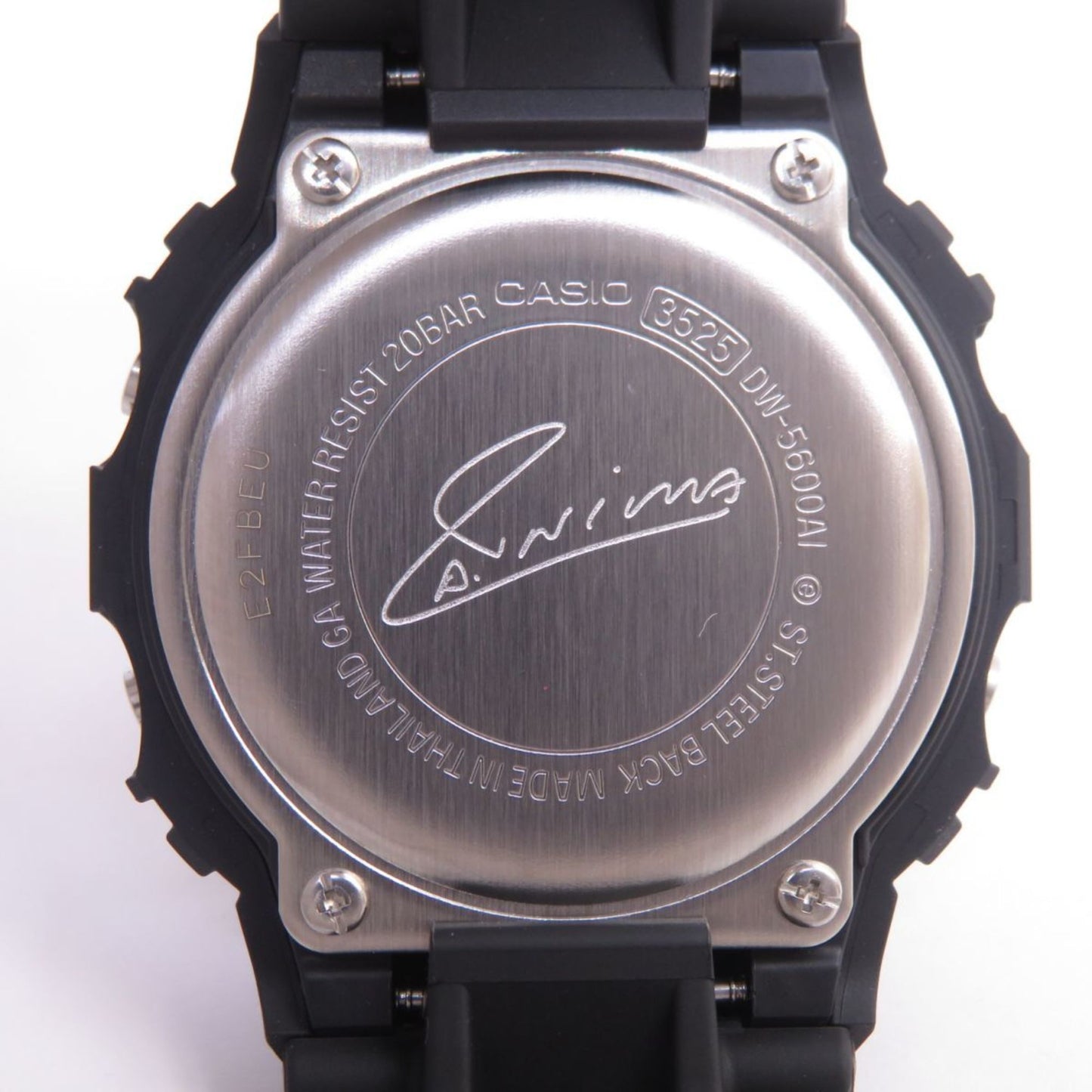 Casio G-Shock Dw-5600Ai-1Jr Andres Iniesta Signature Model Quartz Wristwatch