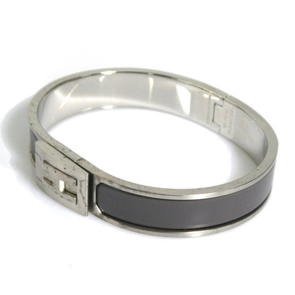 Hermes Hermes Bangle Bracelet Metal Matte Silver Grey