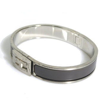 Hermes Hermes Bangle Bracelet Metal Matte Silver Grey