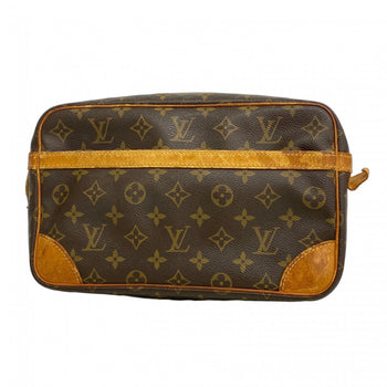 Louis Vuitton Monogram Compigne 28 Clutch Bag M51845 Brown
