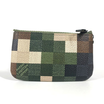 Louis Vuitton M83175 Damier Pop Pochette Cle Wallet Coin Purse Keychain Bag Charm Studs Wallet/Coin