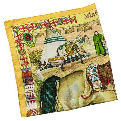 Hermes Carr 90 Les Cheyennes Scarf/Muffler