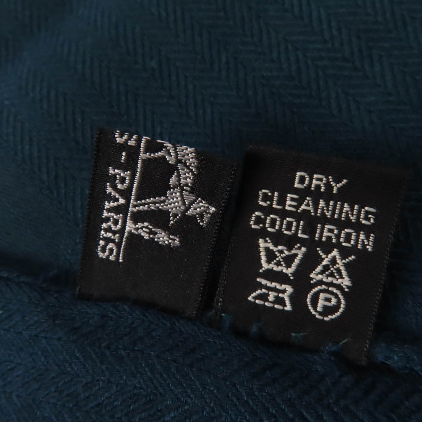 Hermes Cashmere And Wool Big H Pattern Shawl With Fringe