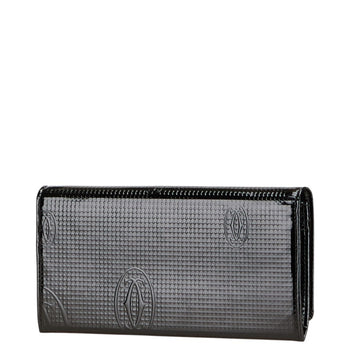 Cartier Happy Birthday Long Wallet Black Enamel