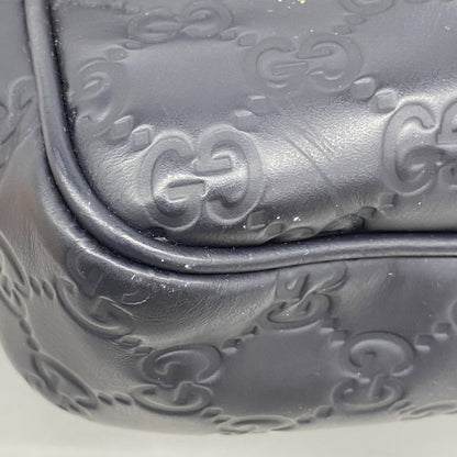 Gucci Bag Guccissima 328937 Leather Navy