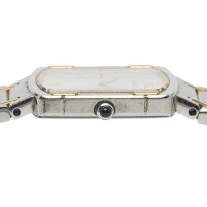 Seiko Credor Watch 2F70-5600 Quartz Silver Dial Stainless Steel Plated