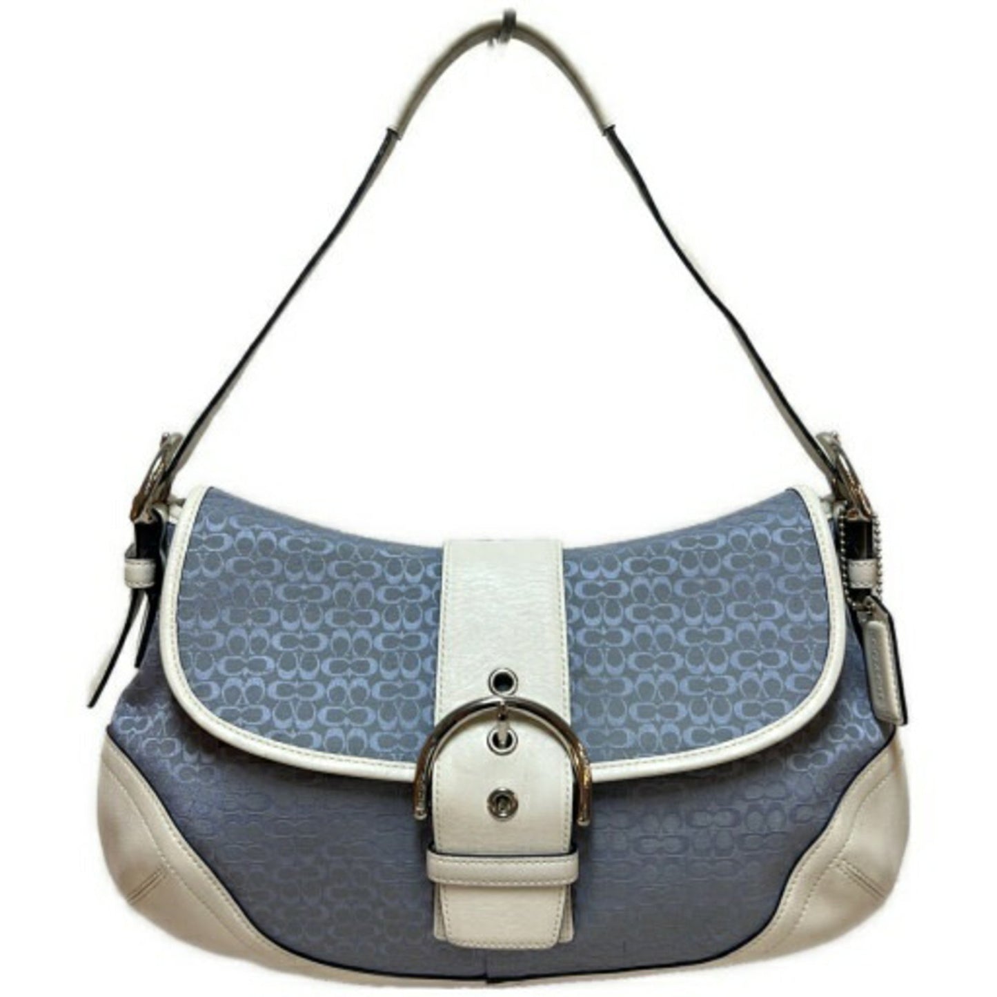 Coach Mini Signature Soho Shoulder Bag 6808 Blue Leather Belt (Item Number: Itttf4Q68Ju6 Rm0208T) -