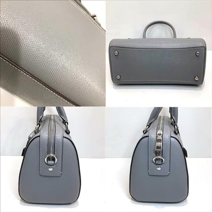 Coach Leather Rowan Satchel Handbag/Shoulder Bag