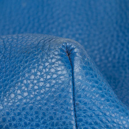 Prada 2-Way Handbag/Shoulder Bag In Blue Leather