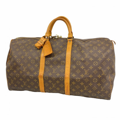 Louis Vuitton Monogram Keepall 55 Boston Bag M41424 Brown