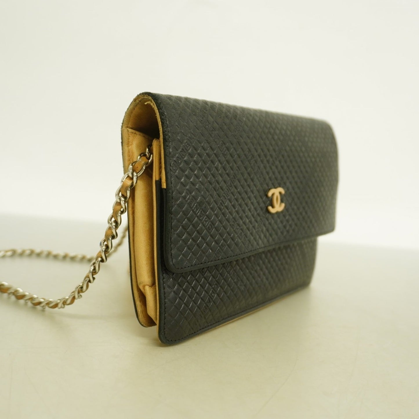 Leather Chanel Chain/ Shoulder Wallet