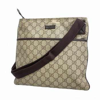 Gucci Gg Supreme Shoulder Bag 141626 Brown