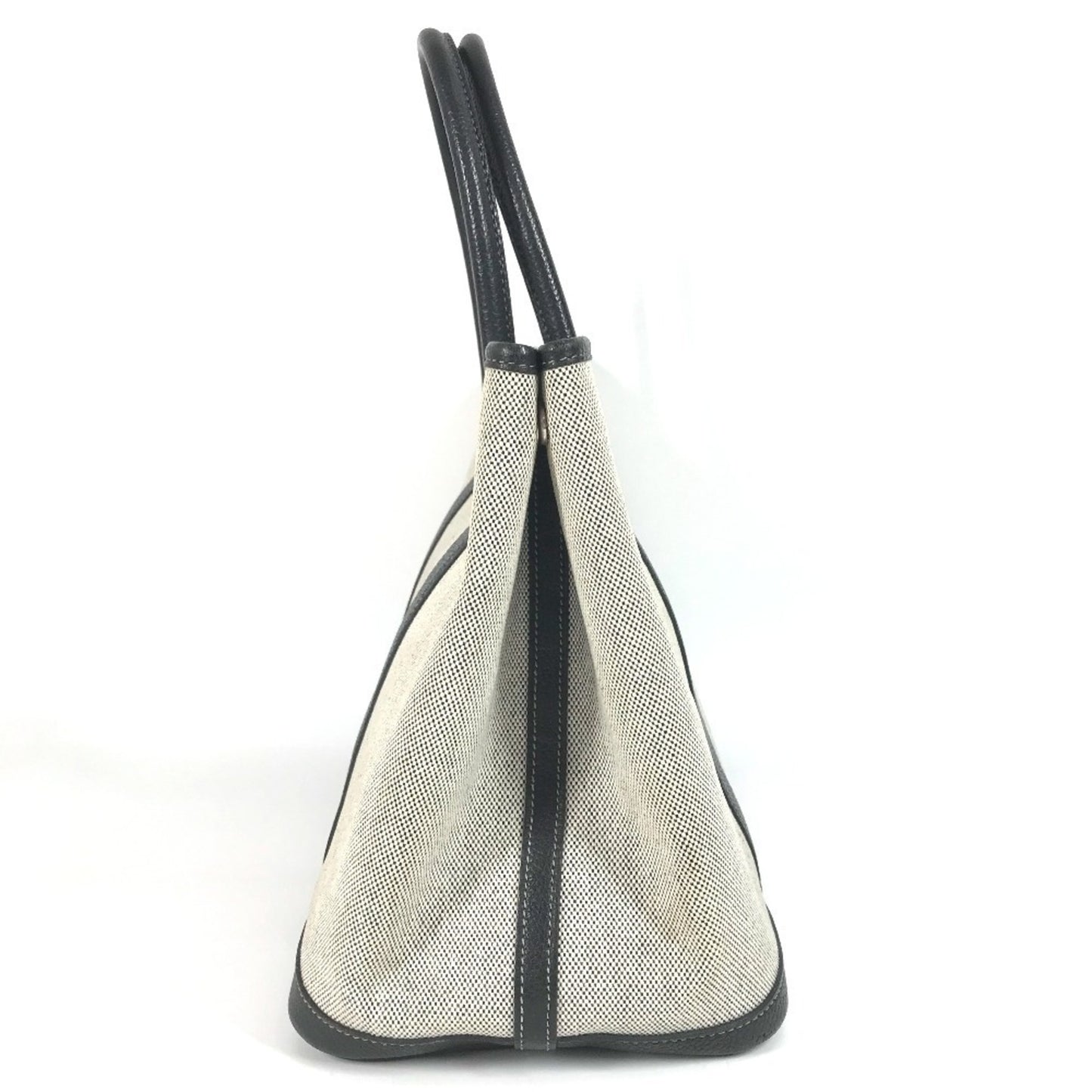 Hermes Garden Party Pm Toile H Leather Handbag/Tote Bag