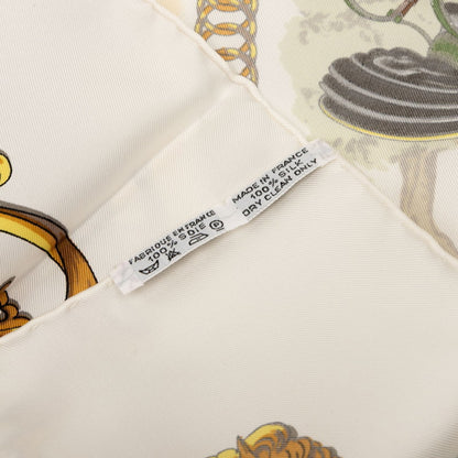 Hermes Herms Carr 90 "La Promenade De Longchamps" Scarf