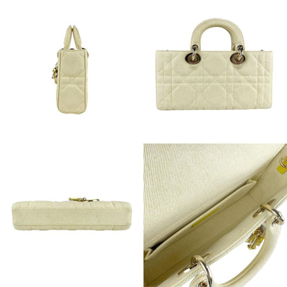 Christian Dior D-Joy Canvas Handbag/Shoulder Bag For Women