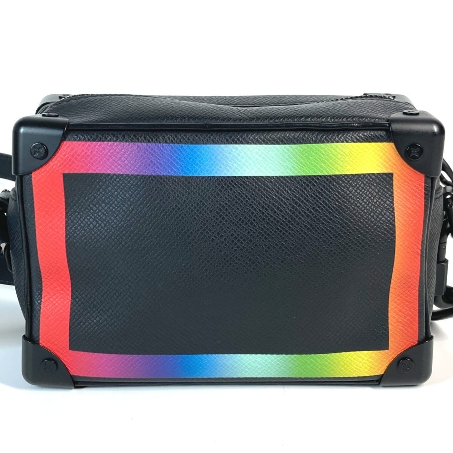 Louis Vuitton M30351 Taiga Rainbow Mini Soft Trunk Pochette Shoulder Bag In Leather