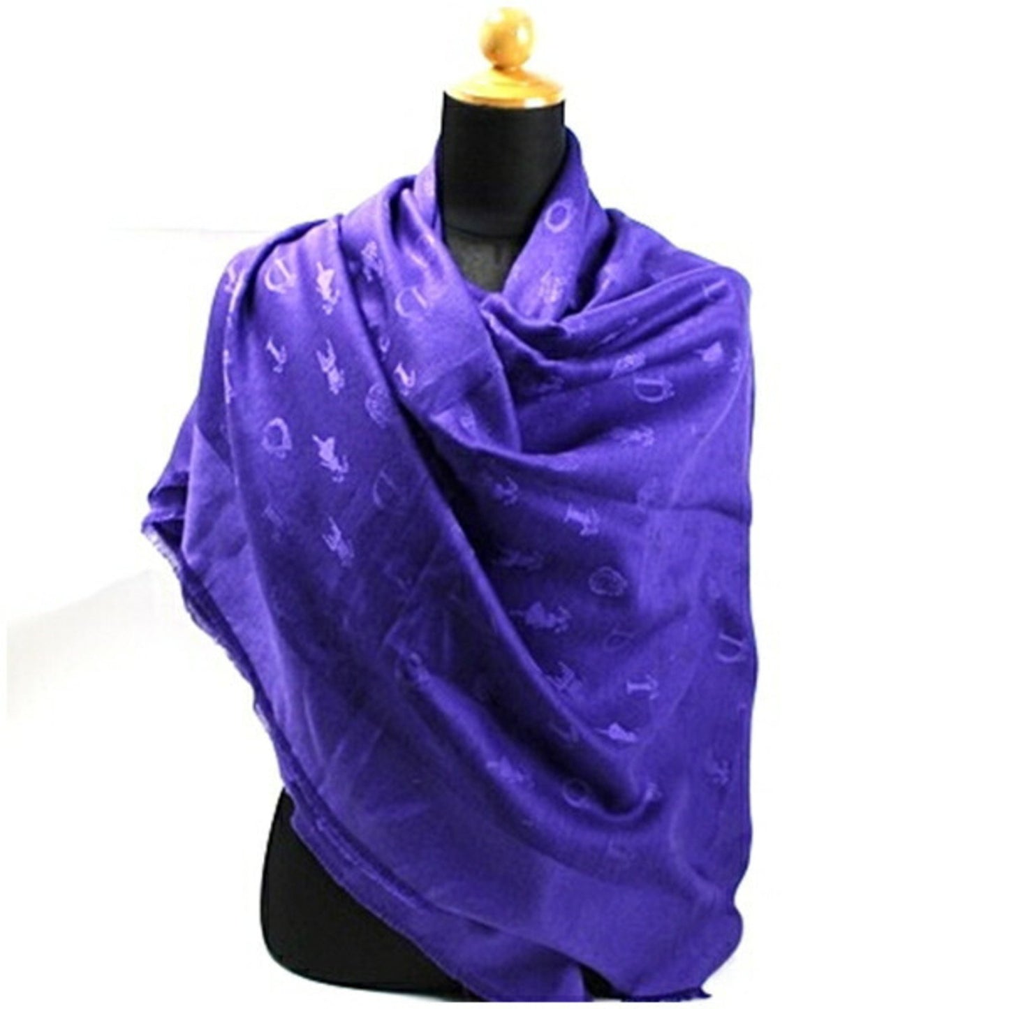 Christian Dior Large Scarf Purple