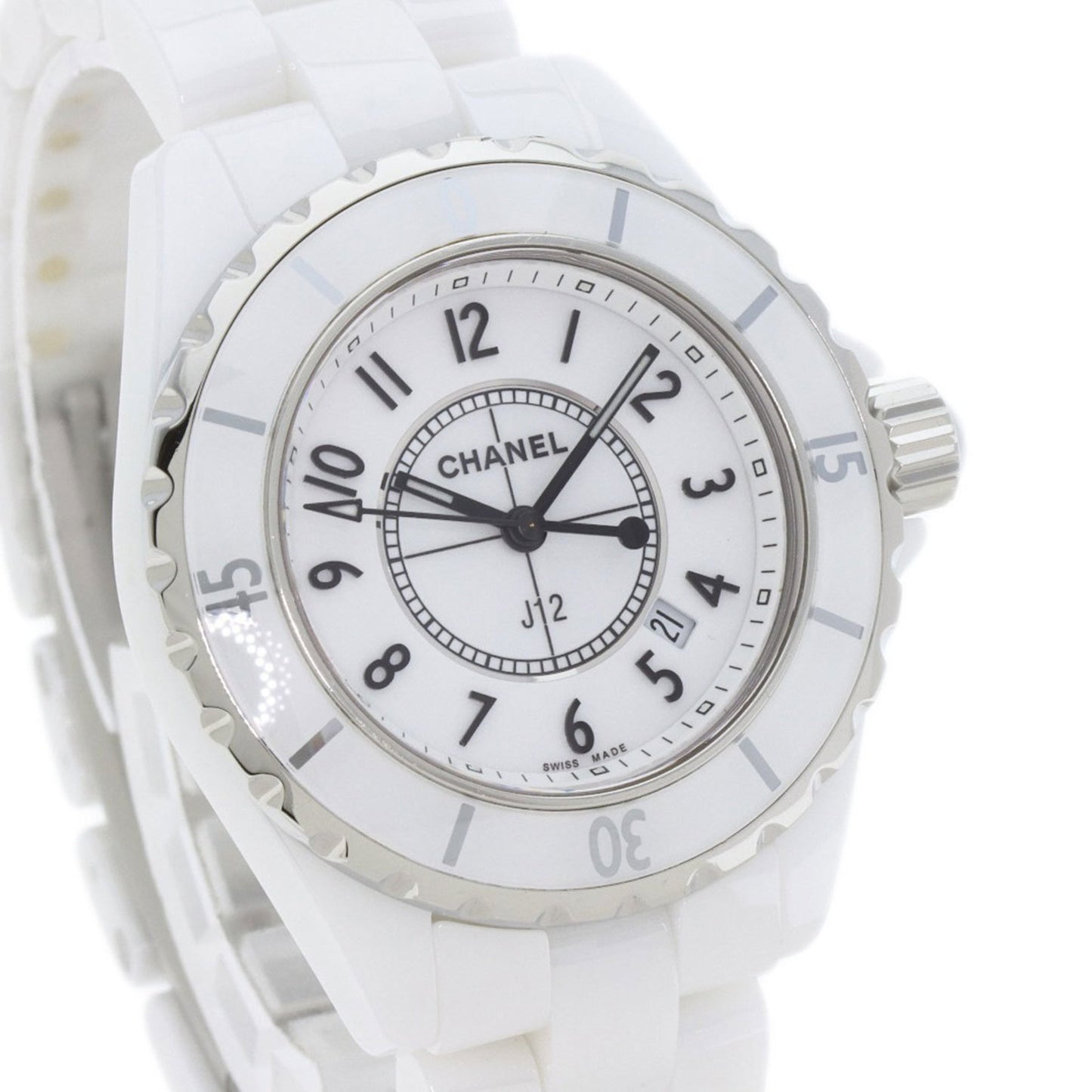 Chanel H0968 J12 33Mm White Ceramic Watch
