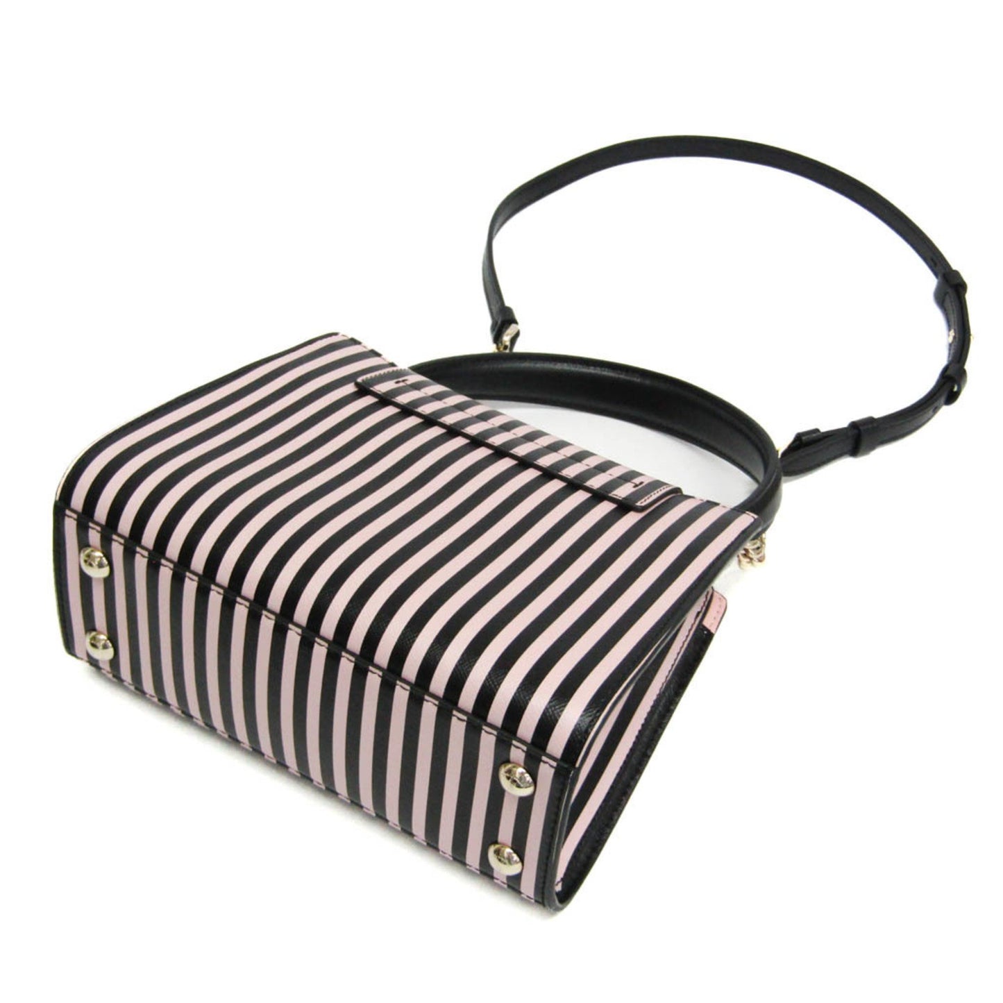Salvatore Ferragamo Vara Striped 2-Way Bag Fz-21 1262 Women'S Leather Handbag
