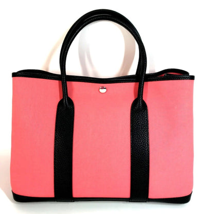 Hermes Garden Party Pm Toile Officier Two-Tone Handbag