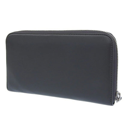 Balenciaga Paper Continental 504547 1110 Y 203437 Round Long Wallet Leather Grey