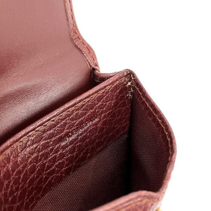Cartier Must Line Bordeaux Leather Coin Purse Wallet Wallet/Coin Case