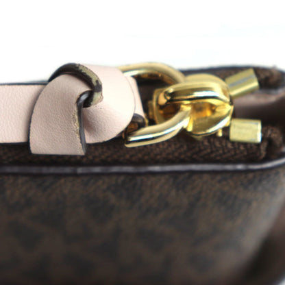 Michael Kors Sullivan Signature Sm 2-Way Shoulder Bag Brown Pink 30T0Gnxt1B