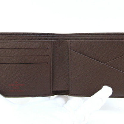 Louis Vuitton Bi-Fold Wallet Damier Portefeuille Slender N61208 Folding Compact