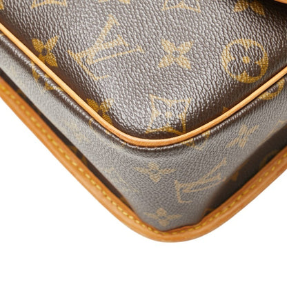 Louis Vuitton Monogram Sologne Shoulder Bag M42250 Brown Leather
