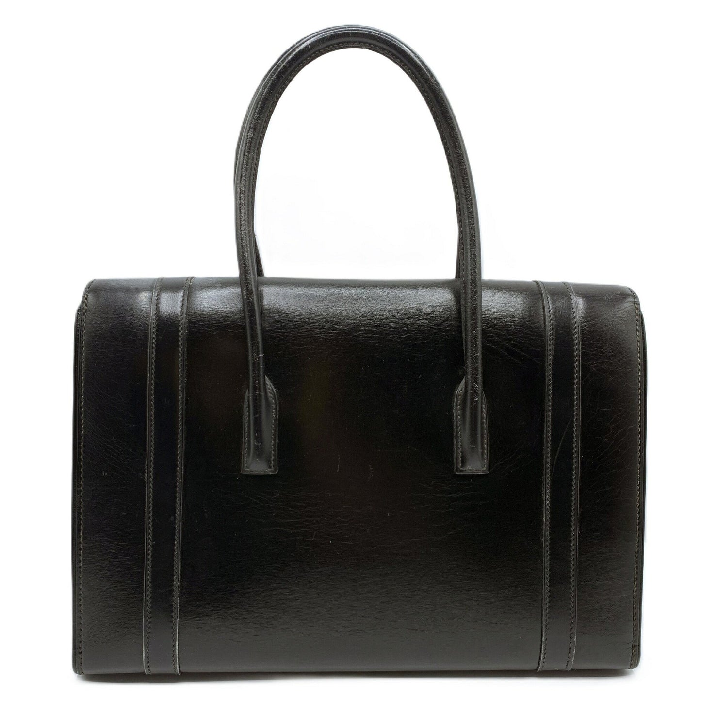 Hermes Drag 30 Box Scarf Leather Handbag