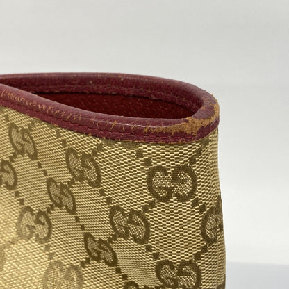 Gucci Tote Bag Gg Canvas 120838 Beige Bordeaux