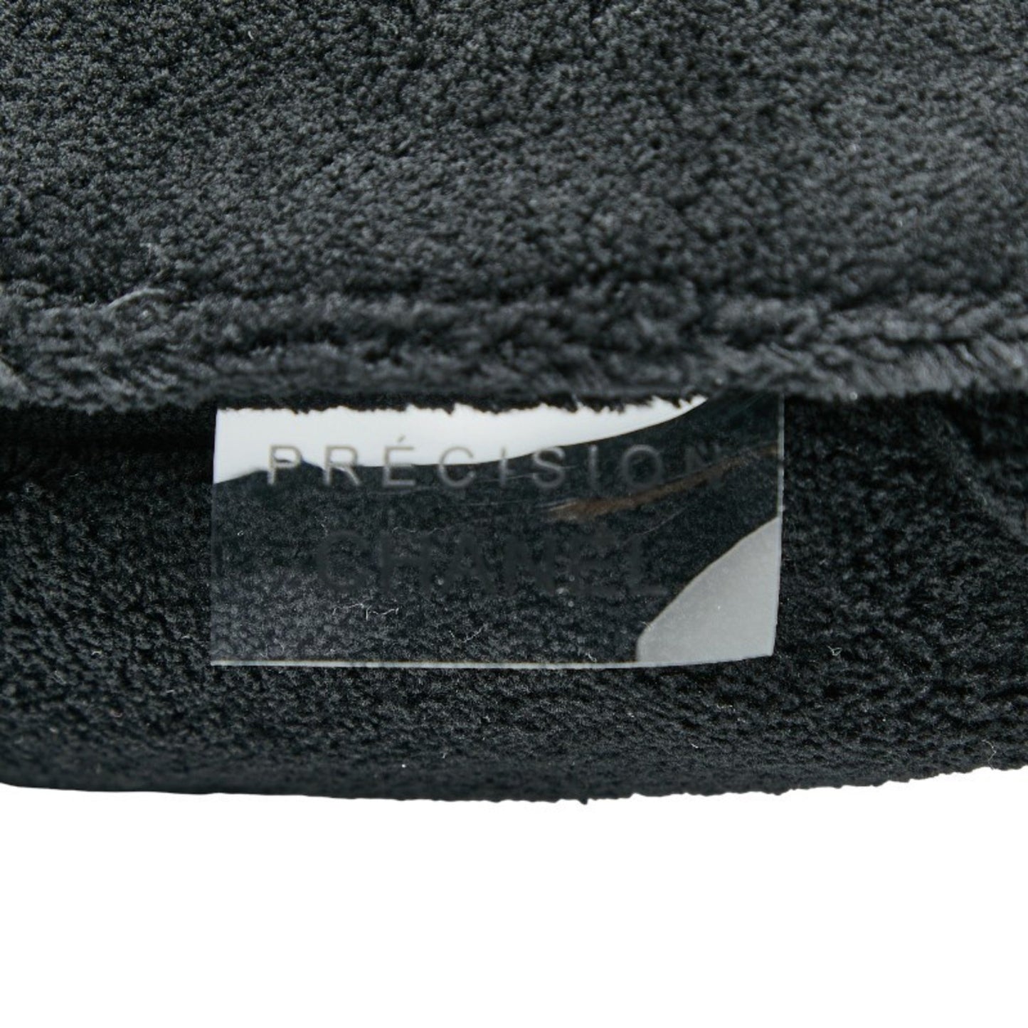 Chanel Coco Mark Novelty Crossbody Shoulder Bag In Black And White With Pile