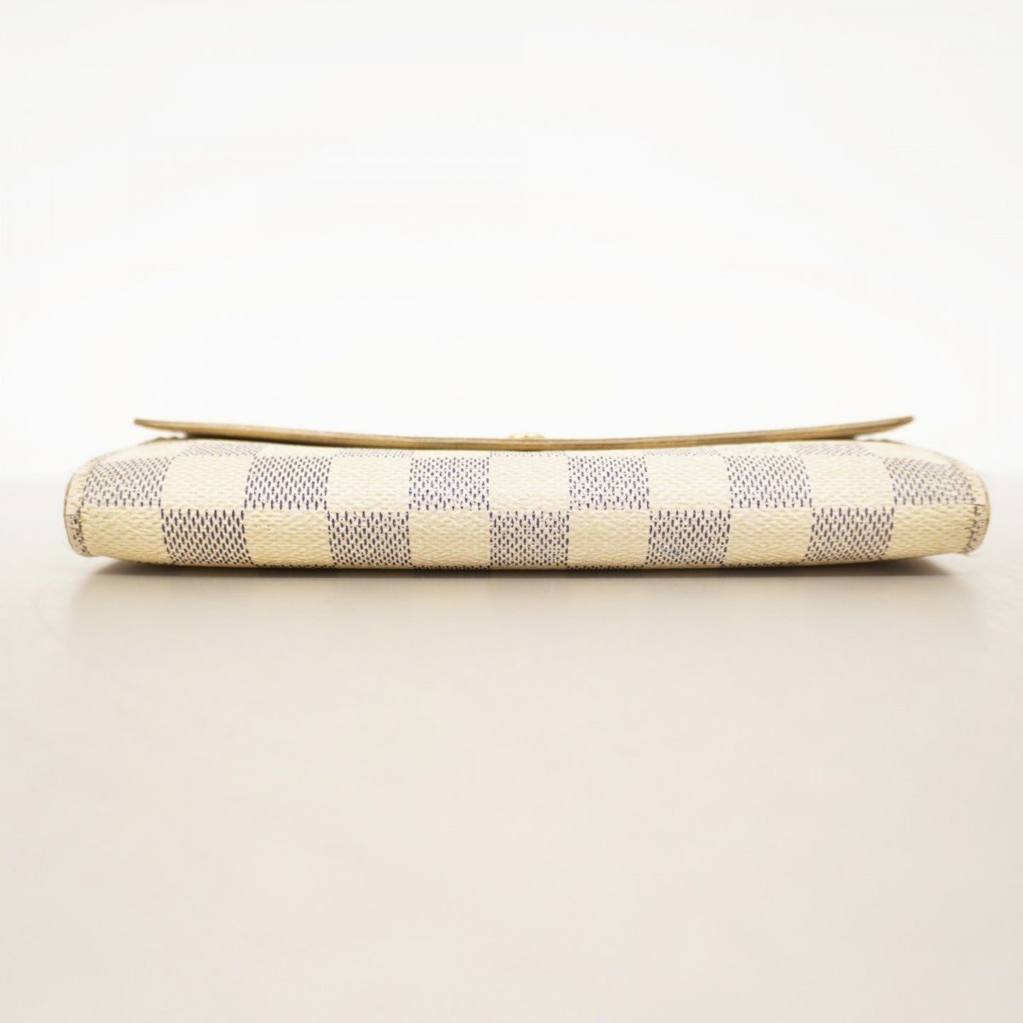 Louis Vuitton Damier Azur Portefeuille Sarah Long Wallet N61735 White