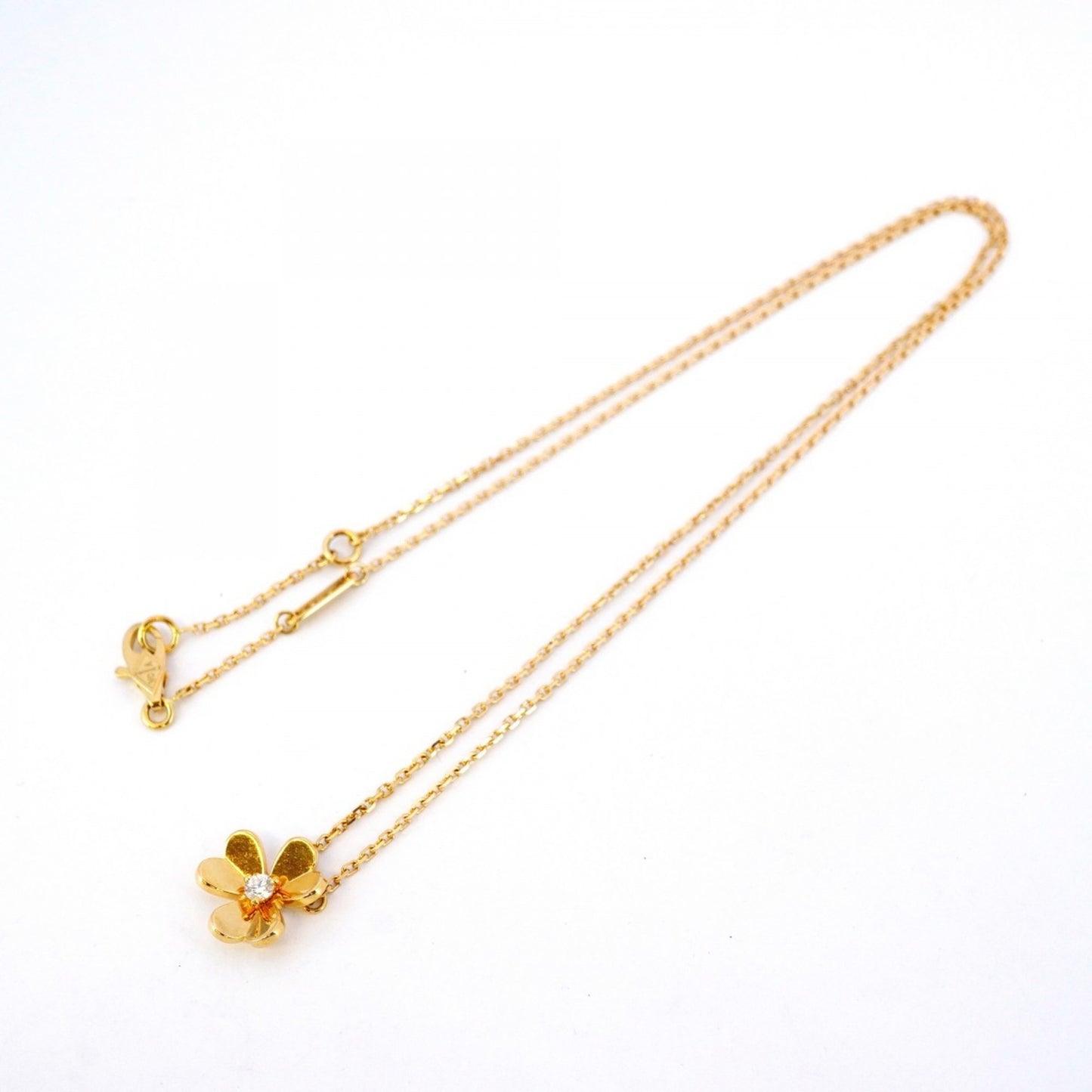 Van Cleef & Arpels Frivole Mini 1Pd Necklace In 18Kyg Yellow Gold