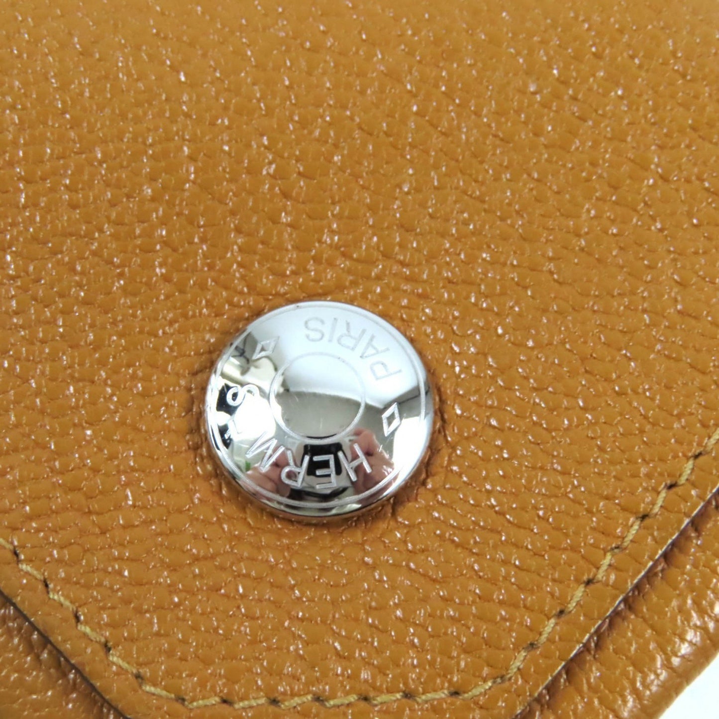 Hermes Levain Quatre Verso Two-Tone Chevre Mysore Wallet/Coin Case