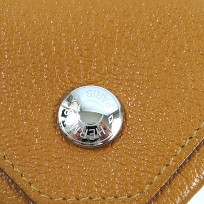 Hermes Levain Quatre Verso Two-Tone Chevre Mysore Wallet/Coin Case