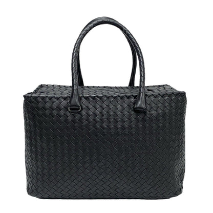 Bottega Veneta Intrecciato Leather Boston Bag