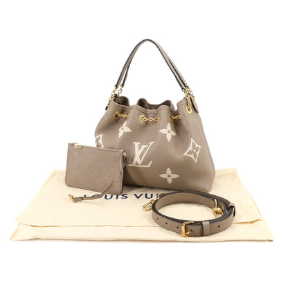 Louis Vuitton Two-Tone Monogram Empreinte Lv Bundle 2-Way Handbag/Shoulder Bag In Leather