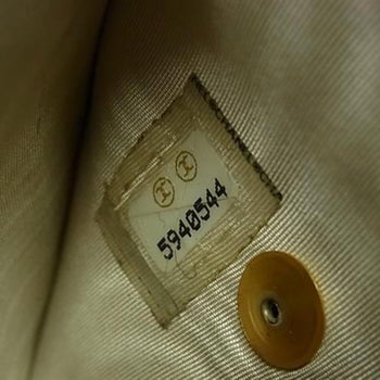 Chanel Coco Mark Beige Leather