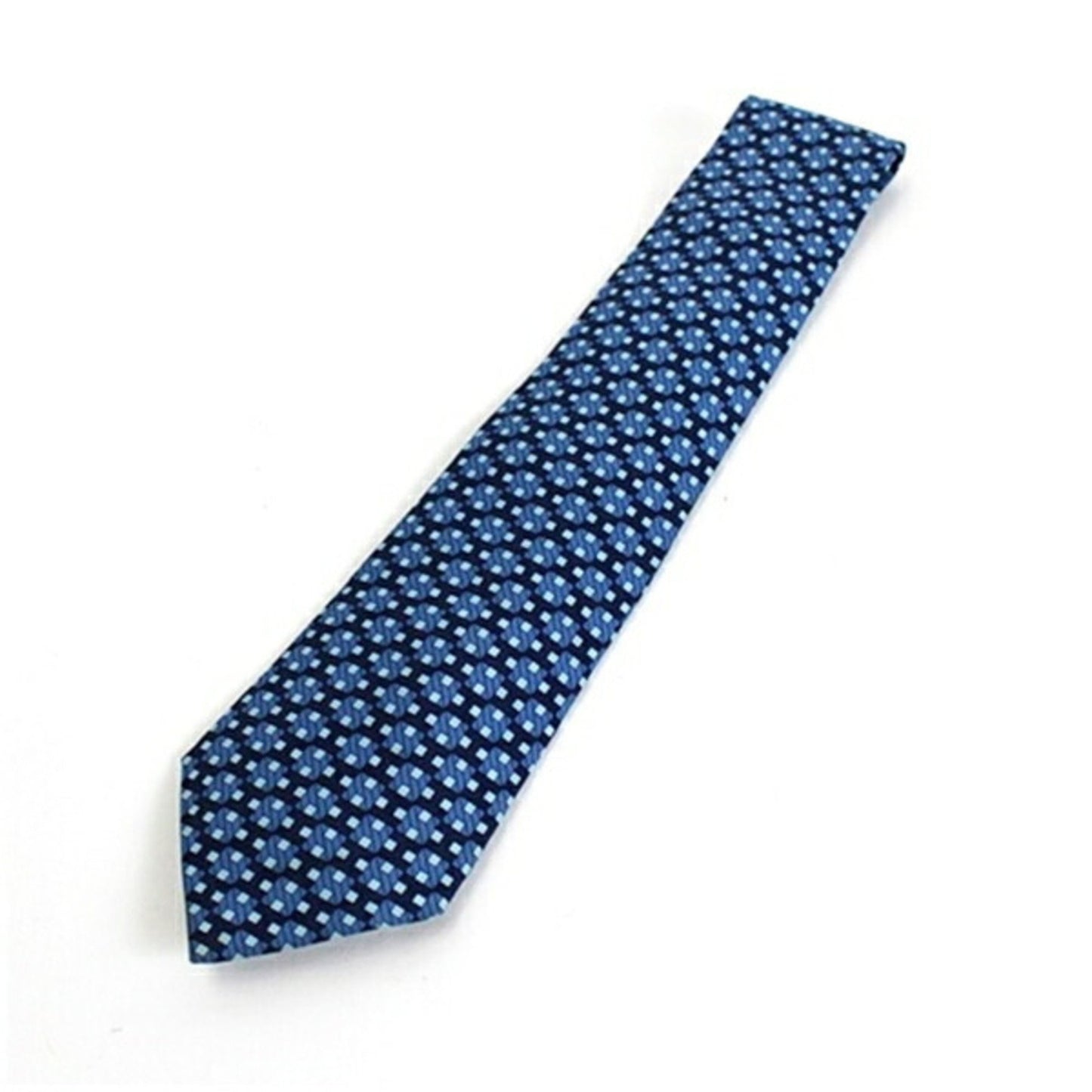 Hermes Silk Necktie Geometric Pattern H Hermes