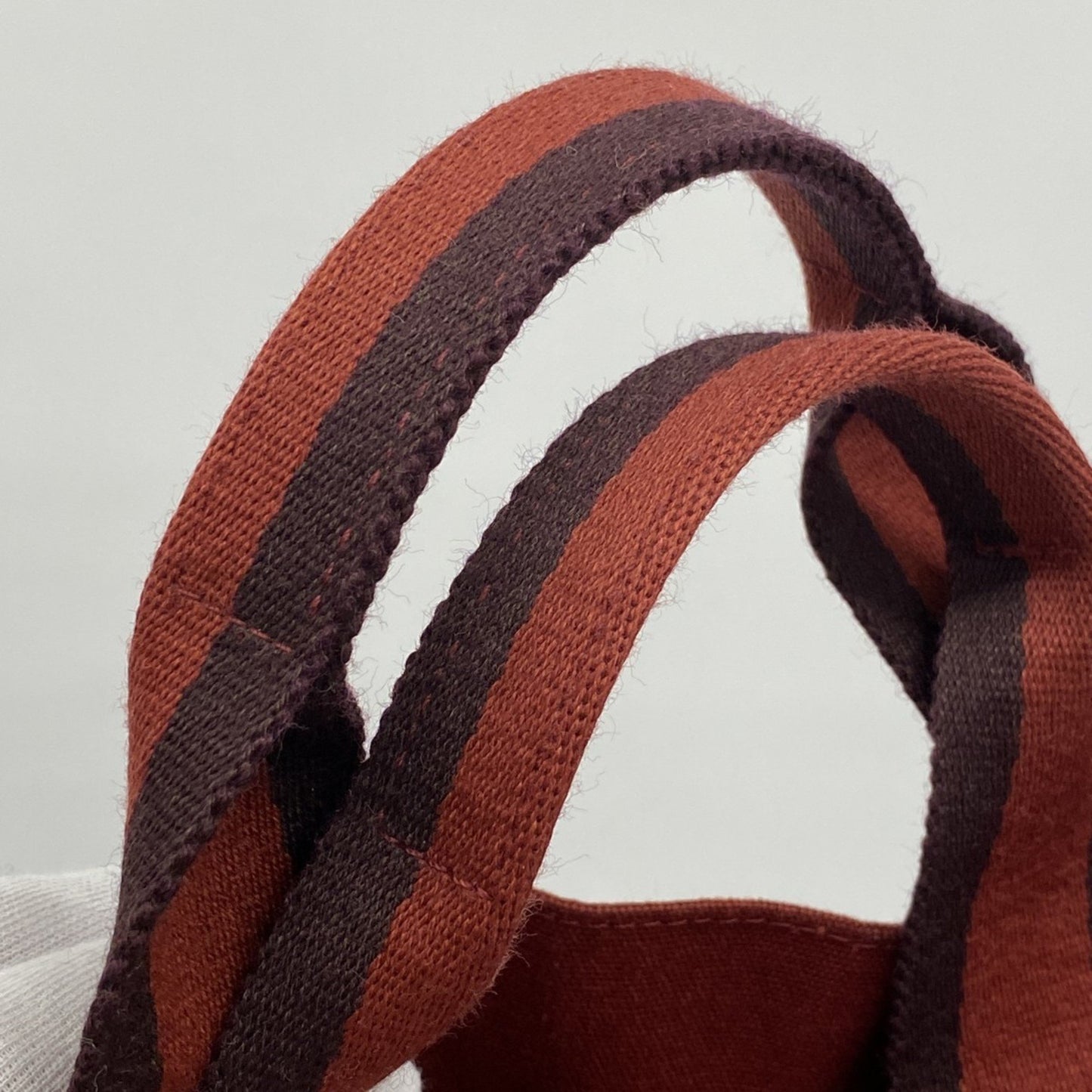 Hermes Herms Fouleaux Cabas Canvas Tote Bag In Red