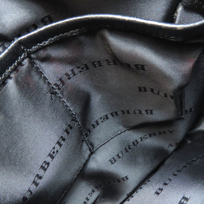 Burberry Nova Check Shoulder Bag Nylon Canvas Leather