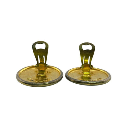 Hermes Pegasus Earrings Gold