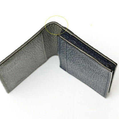 Fendi Card Case Business Holder 7M0222 Selleria Leather Navy Gray E-158610