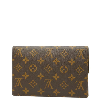 Louis Vuitton Monogram Pochette Lava 20 Second Bag Pouch M51935 Brown Leather